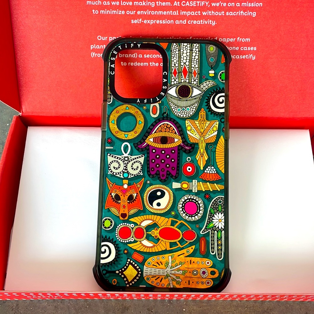 Casetify case for iPhone 12 Pro.